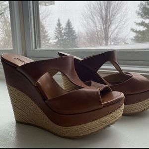 (Not sold) Jimmy Choo brown wedges